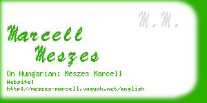 marcell meszes business card